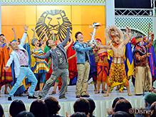 毎日放送の人気番組「ちちんぷいぷい」で『ライオンキング』スペシャルステージが生放送されました！