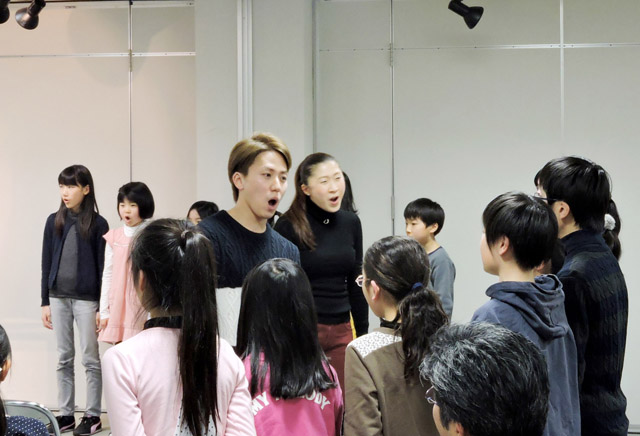 『美女と野獣』仙台公演出演俳優が仙台市で『美しい日本語の話し方教室』を実施しました