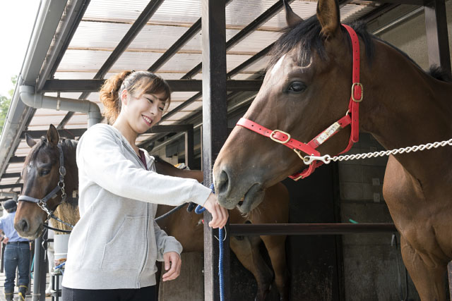 『エクウス』出演候補者が、馬小屋掃除や乗馬を体験！