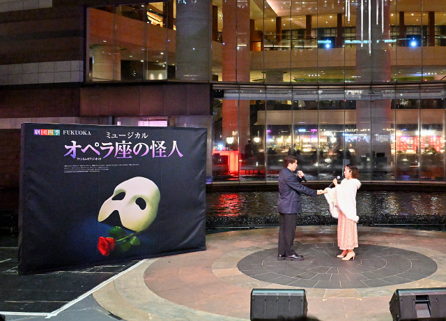 「キャナルイルミネーション2025点灯式」の様子