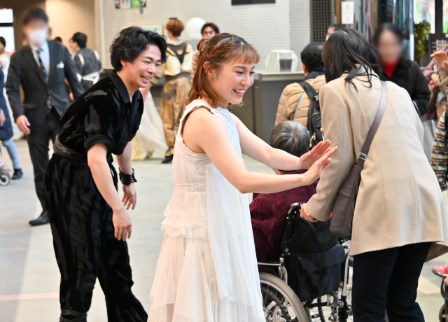 お客様との交流に自然と笑顔が溢れました