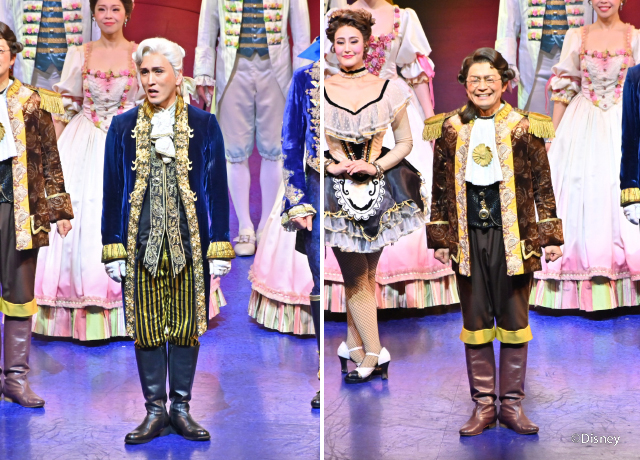 出演者を代表し、ルミエール役の岩崎晋也（左）とコッグスワース役の雲田隆弘（右）がお客様へ感謝を述べました