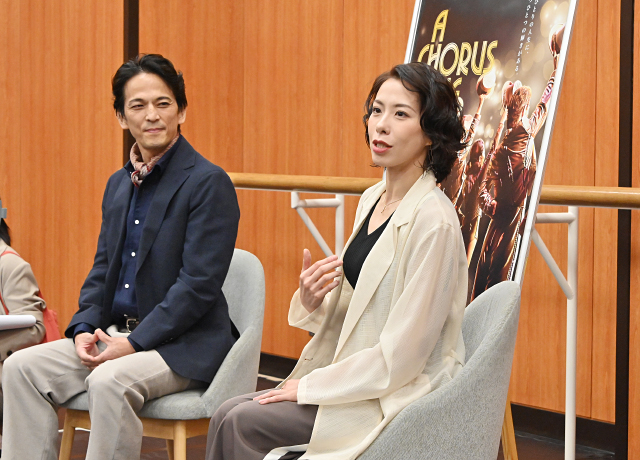 『コーラスライン』への想いを語る松山育恵（キャシー役）